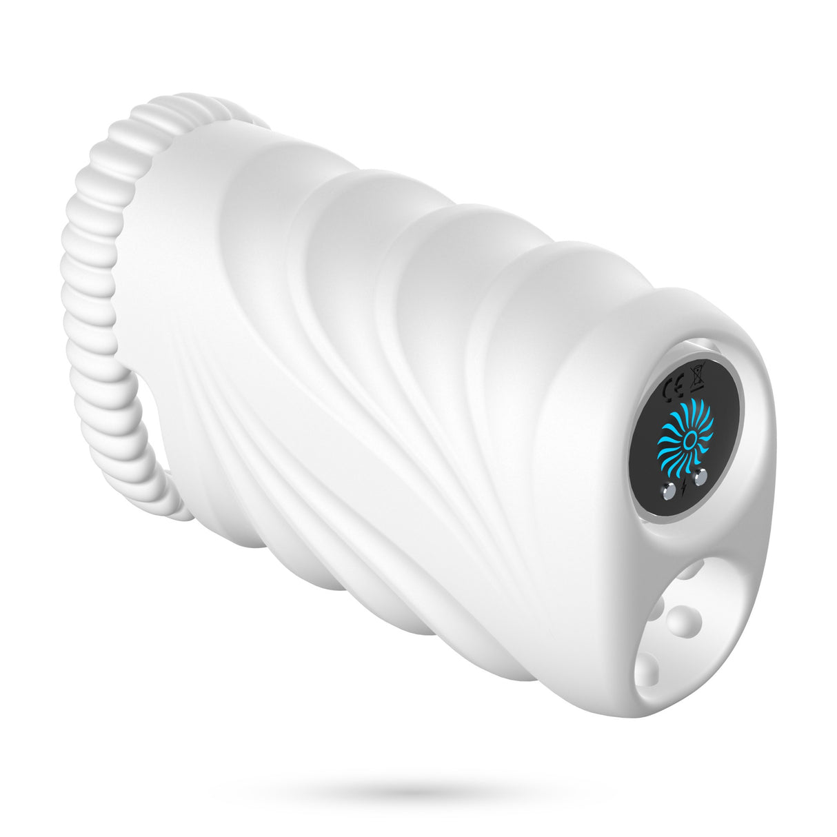 Masturbator Nautilus mit herausnehmbarem Vibro-Ei Weiß