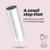 Vibro-Ei Quackers mit USB-Akku Weiß