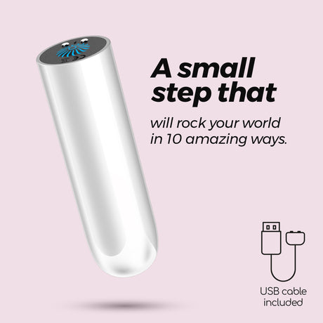 Vibro-Ei Quackers mit USB-Akku Weiß