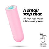 Vibro-Ei Quackers mit USB-Akku Rosa