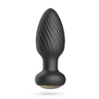 Analplug Twister mit Rotation und Fernbedienung Schwarz 7 x Ø 3,5 cm