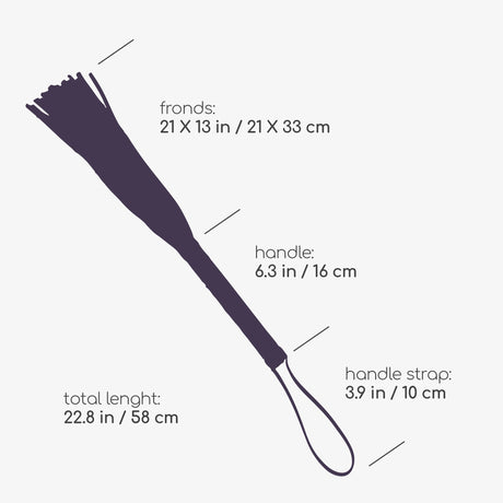 Neunschwänzige Peitsche Floggy Schwarz