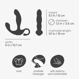 Prostata-Stimulator Loki mit Akku und Fernbedienung Schwarz
