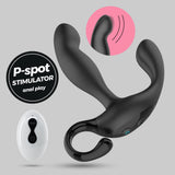 Prostata-Stimulator Loki mit Akku und Fernbedienung Schwarz