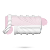 Masturbator Nautilus mit herausnehmbarem Vibro-Ei Weiß