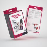 Analplug-Set Bijou Trio mit Gleitgel 50 ml Rot 6 x Ø 2,7 cm