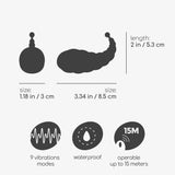 Vibro-Ei Cocoon mit Akku und Fernbedienung Lila