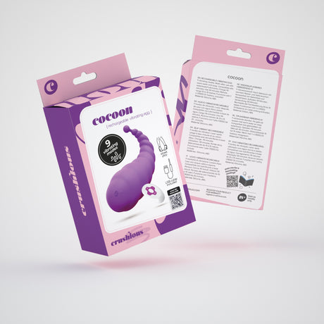 Vibro-Ei Cocoon mit Akku und Fernbedienung Lila