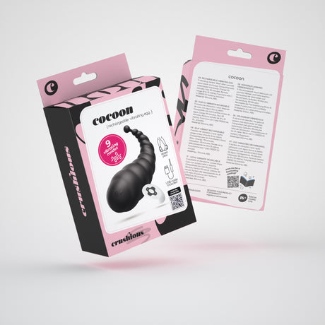 Vibro-Ei Cocoon mit Akku und Fernbedienung Schwarz