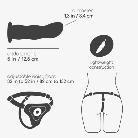 Strap-on Snapper Schwarz Modell 2