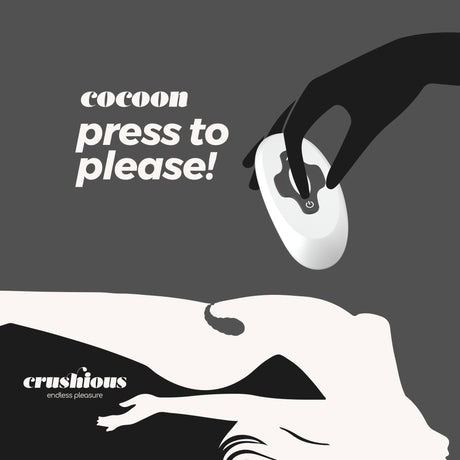 Vibro-Ei Cocoon mit Akku und Fernbedienung Schwarz