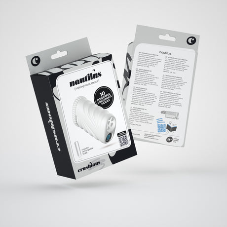 Masturbator Nautilus mit herausnehmbarem Vibro-Ei Weiß