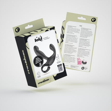 Prostata-Stimulator Loki mit Akku und Fernbedienung Schwarz