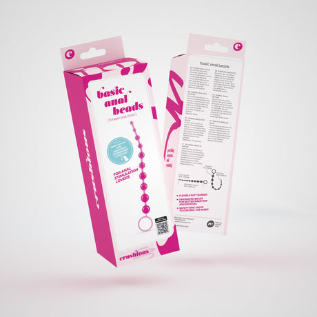 Analkette mit 10 Kugeln Rosa