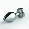 Analplug Borealis mit LED Silber 7 x Ø 3,2 cm
