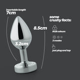 Analplug Borealis mit LED 7 x Ø 3,2 cm