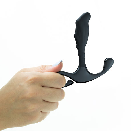 Prostata-Stimulator Djinn aus Silikon Schwarz 8 x Ø 2,2 cm