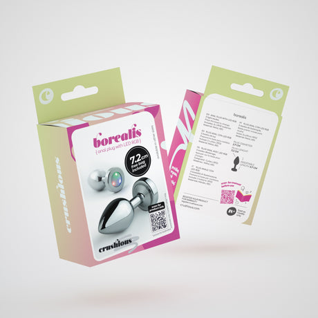 Analplug Borealis mit LED 5,7 x Ø 2,7 cm