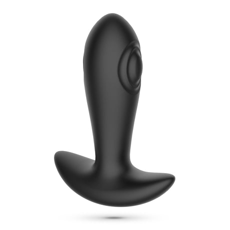 Analplug Octo mit Klopffunktion und Fernbedienung Schwarz
