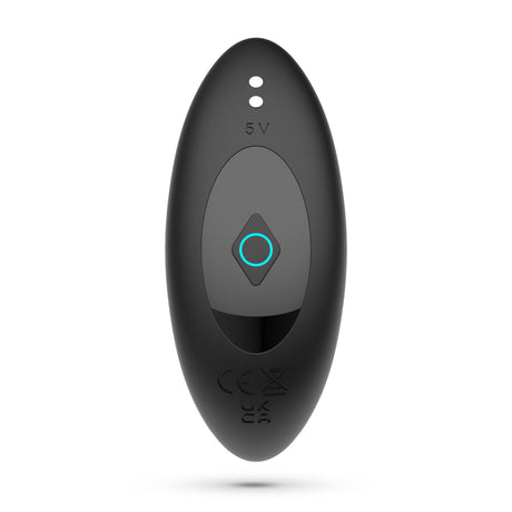 Analplug Octo mit Klopffunktion und Fernbedienung Schwarz