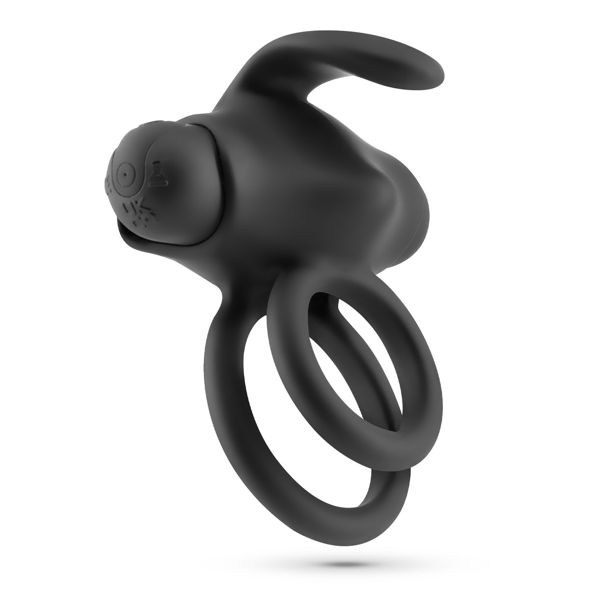 Doppel-Penisring Thumper mit Vibration und Fernbedienung Schwarz