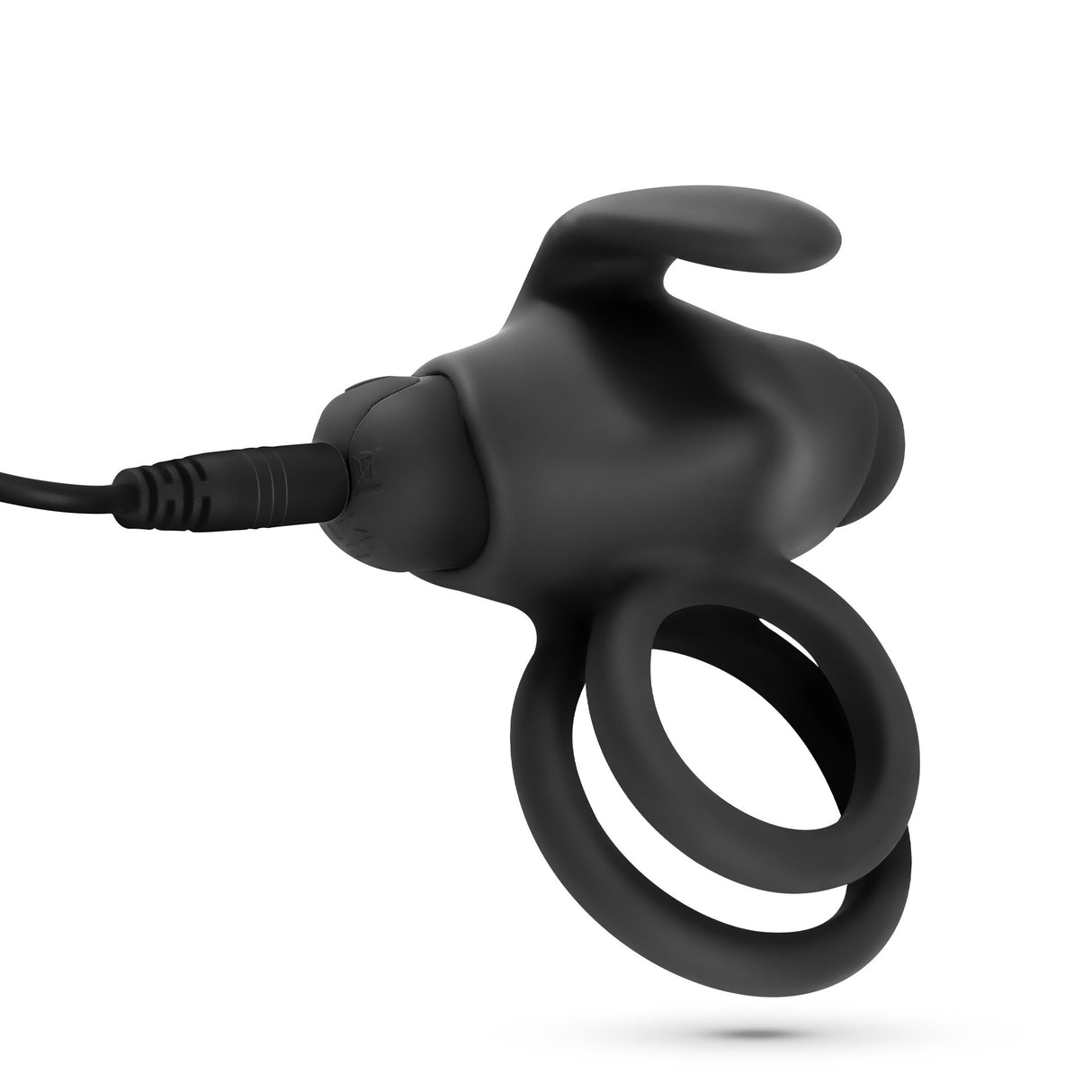 Doppel-Penisring Thumper mit Vibration und Fernbedienung Schwarz