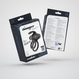 Doppel-Penisring Thumper mit Vibration und Fernbedienung Schwarz