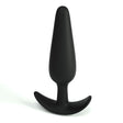 Analplug Tic aus Silikon Schwarz 7,5 x Ø 2,1 cm