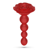 Analplug Rosaline rotierend mit Fernbedienung Rot
