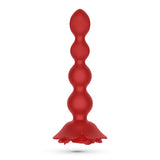Analplug Rosaline rotierend mit Fernbedienung Rot