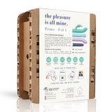 Vibrator-Set Primo mit drei Aufsätzen Blau und Türkis 9 x 2,1 cm – Ansicht 4