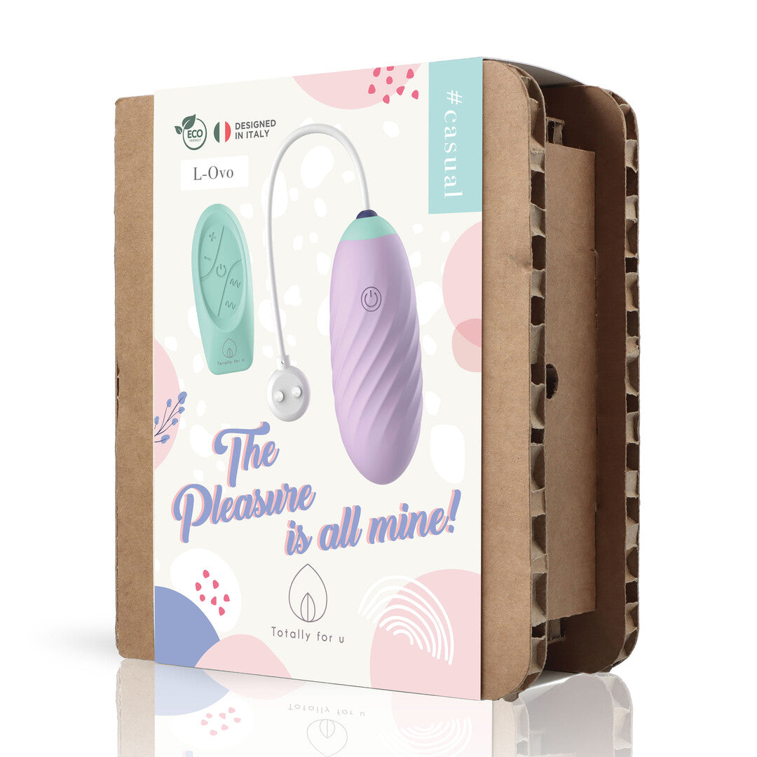 Vibro-Ei Lovo mit Fernbedienung Violett 18 x 2,8 cm – Ansicht 2