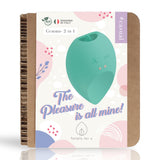 Auflegevibrator Gemma mit Zunge und Vibration Grün 7,3 x 5,2 cm – Ansicht 3