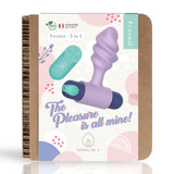 Analplug Twister mit herausnehmbarem Bullet Blau und Türkis 8,6 x 2,4 cm – Ansicht 3