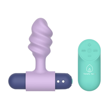 Analplug Twister mit herausnehmbarem Bullet Blau und Türkis 8,6 x 2,4 cm – Ansicht 5