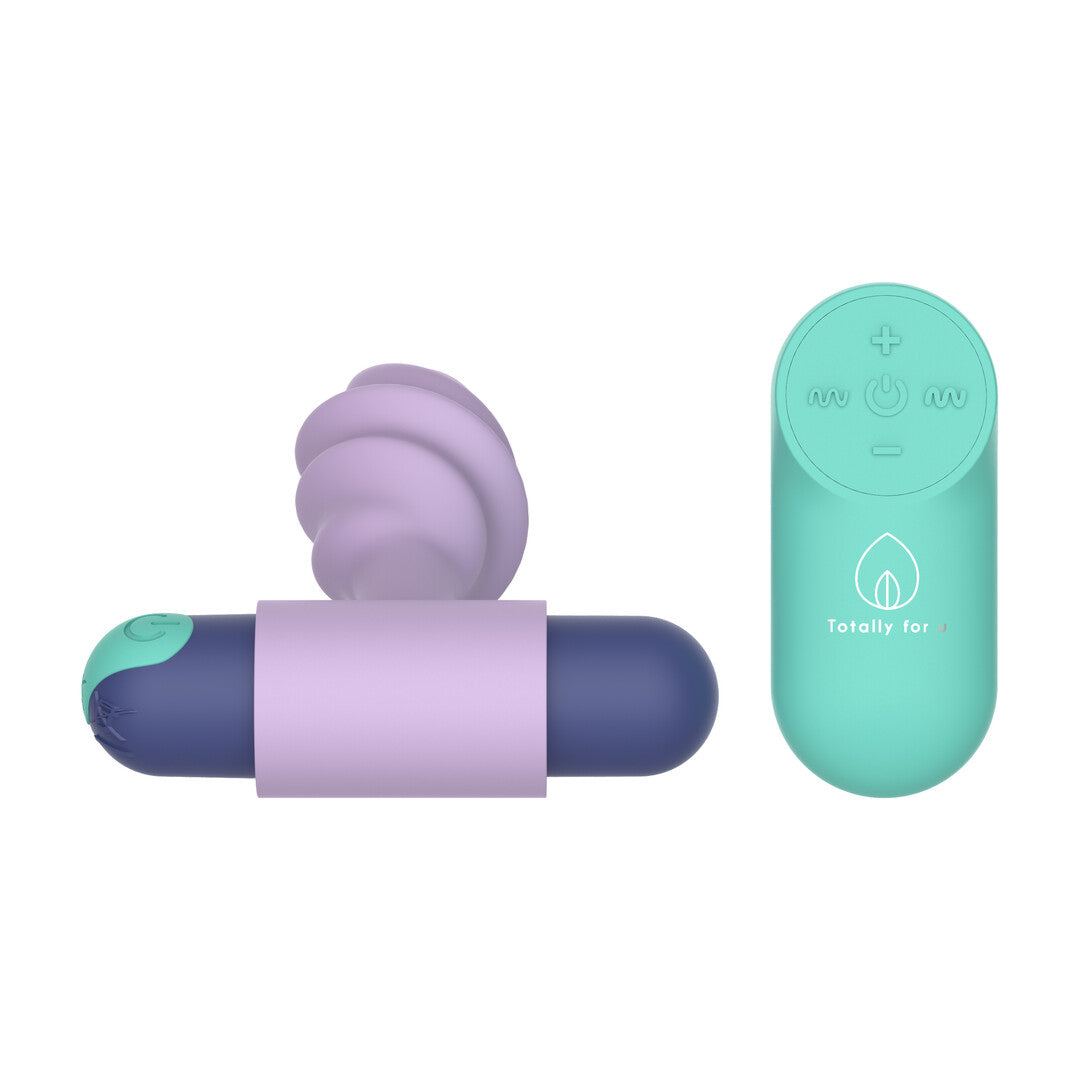 Analplug Twister mit herausnehmbarem Bullet Blau und Türkis 8,6 x 2,4 cm – Ansicht 6