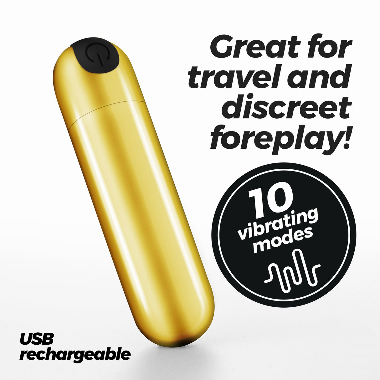 Vibro-Ei Imoan mit Akku Gold Ø 2 cm