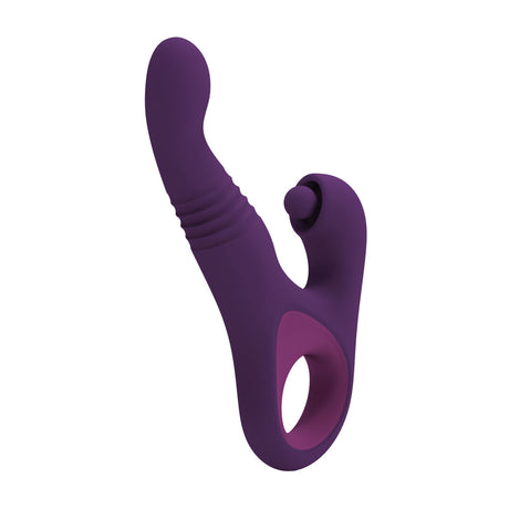 Rabbit-Vibrator Furia mit Stoßfunktion und Rotation Violett 22,7 x 3,9 cm