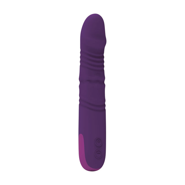 Vibrator Lancelot mit Stoßfunktion und rotierenden Perlen Violett 22 x 3,7 cm