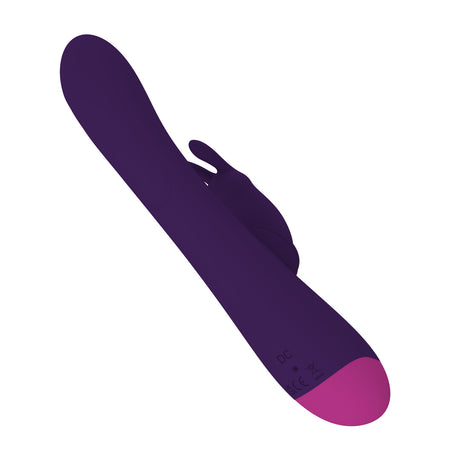Rabbit-Vibrator Round Bliss mit Rotation Violett 22,5 x 3,5 cm – Ansicht 5