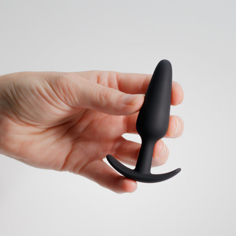 Analplug Tic aus Silikon Schwarz