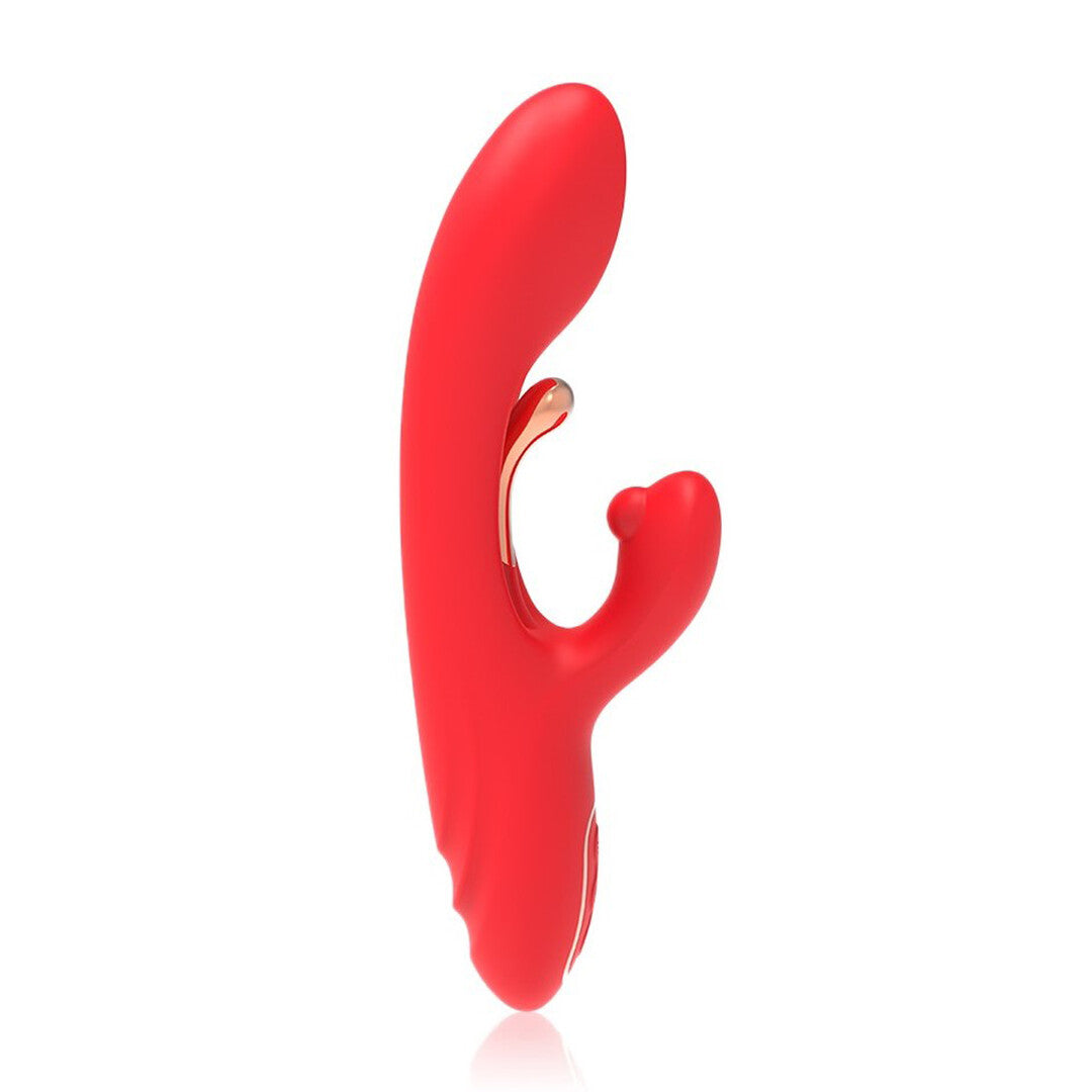 Rabbit-Vibrator The Ace mit drei Motoren Rot 23 x 4 cm – Ansicht 4