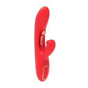 Rabbit-Vibrator The Ace mit drei Motoren Rot 23 x 4 cm