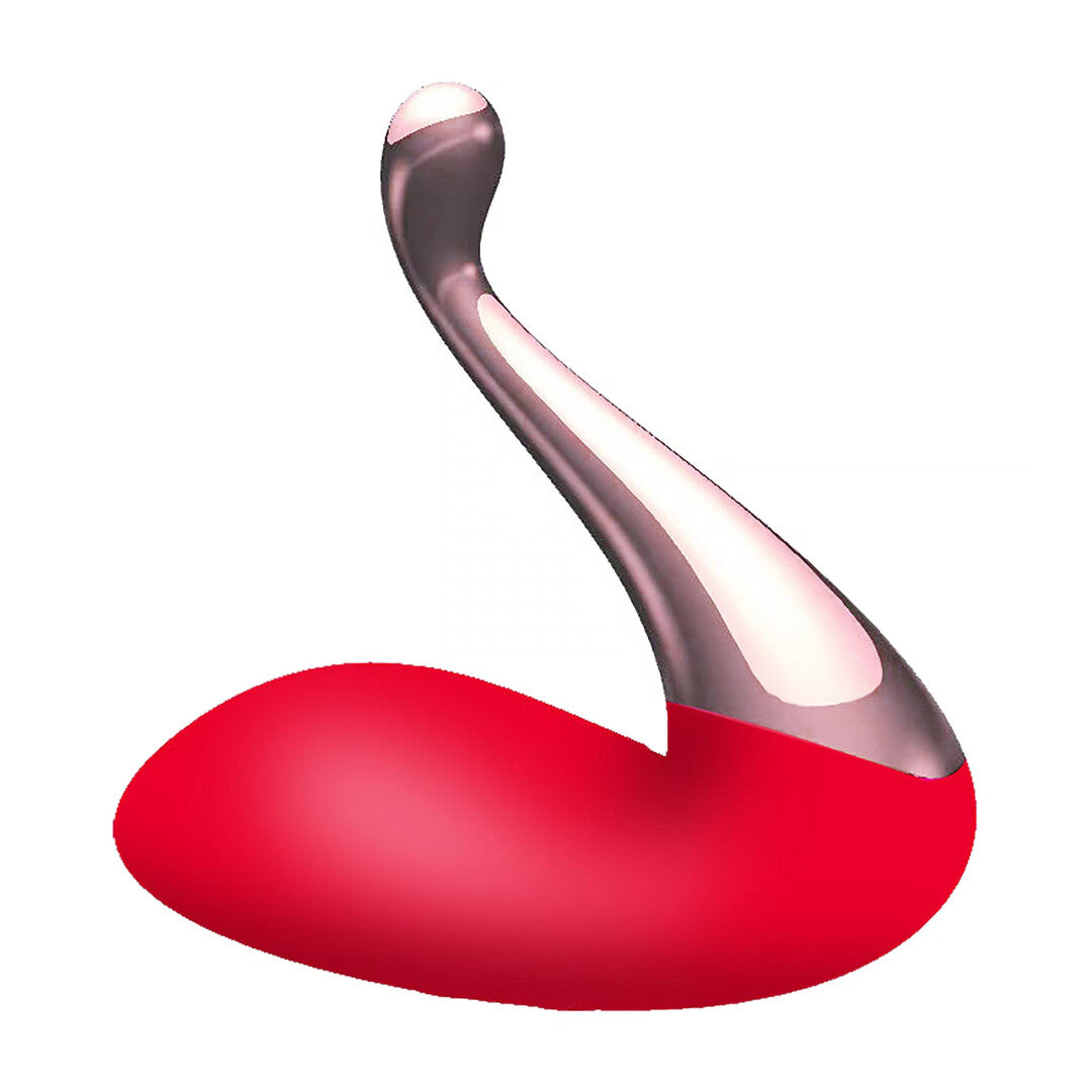 Auflegevibrator The Queen Stiletto mit drei Aufsätzen Rot 6 x 3 cm – Ansicht 5