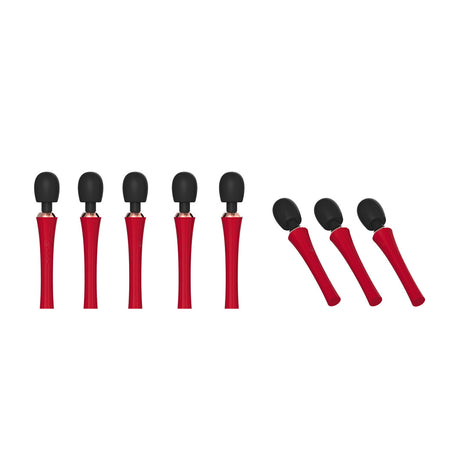 Massagestab The King mit biegsamem Kopf Schwarz und Rot 29,5 x 5,5 cm – Ansicht 4