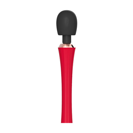 Massagestab The King mit biegsamem Kopf Schwarz und Rot 29,5 x 5,5 cm