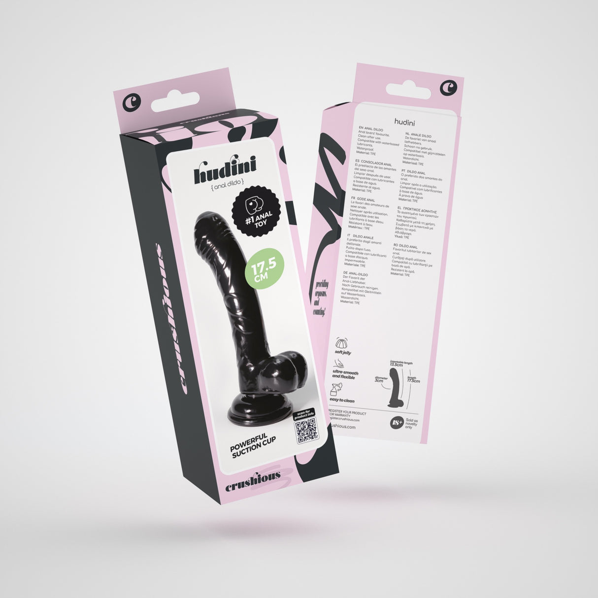 Analdildo Hudini Schwarz