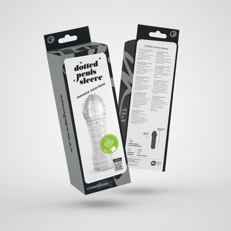 Penishülle mit Noppen Transparent 15,5 x Ø 3,3 cm