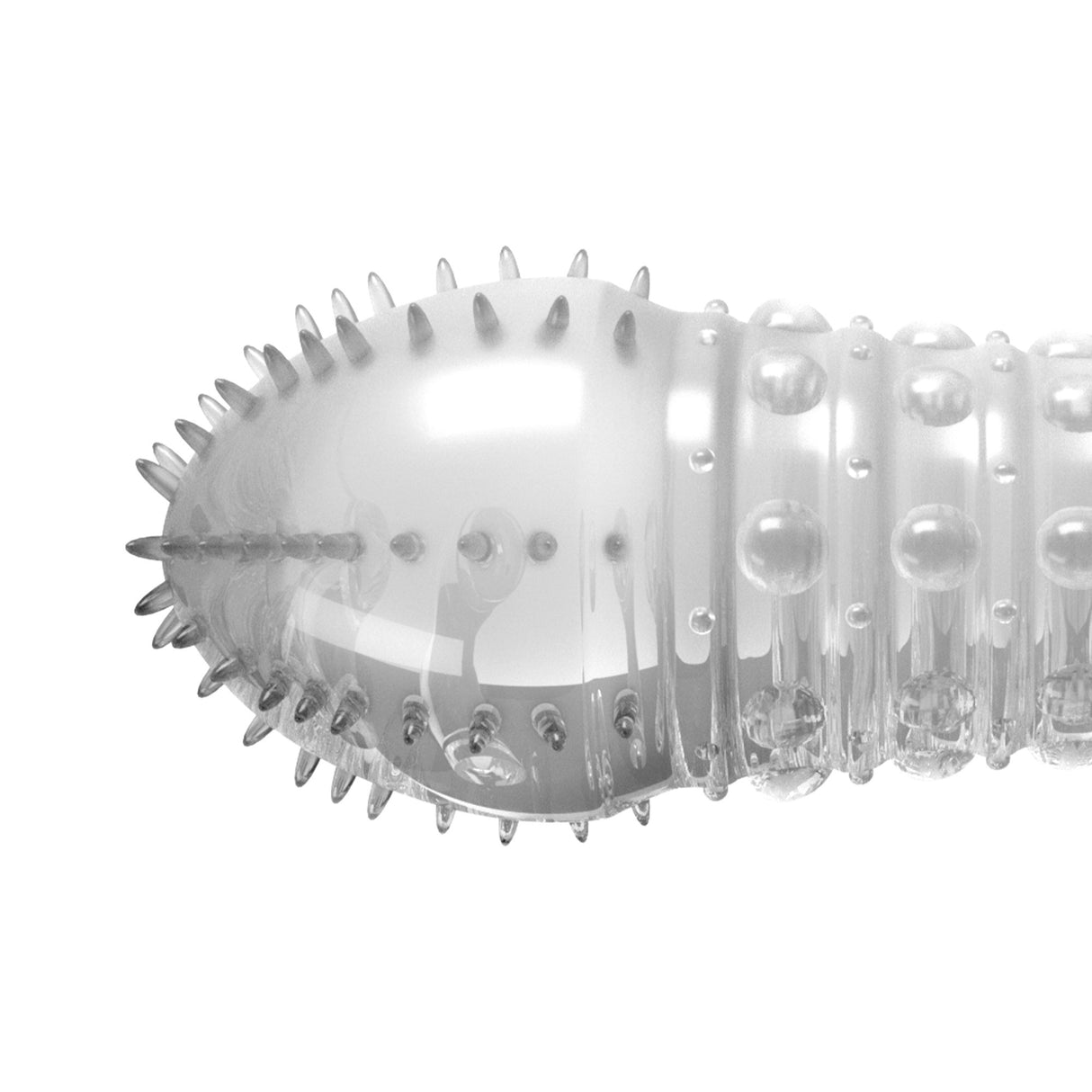 Penishülle mit Noppen Transparent 15,5 x Ø 3,3 cm
