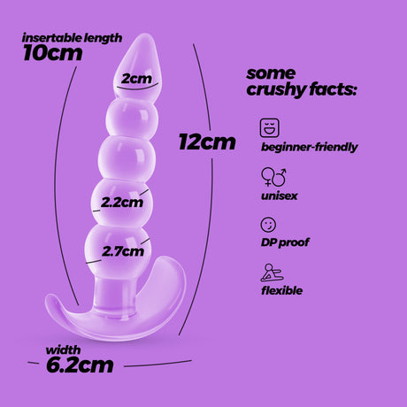 Analplug Draco Lila 10 x Ø 2,7 cm – Ansicht 9